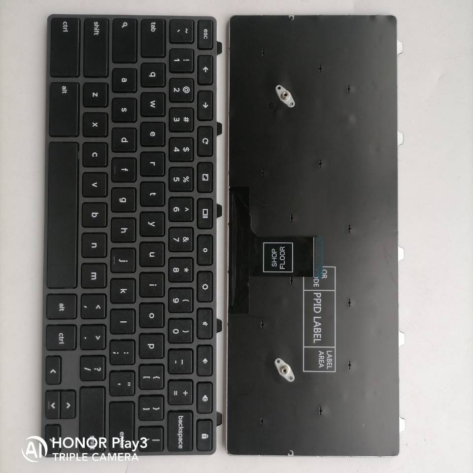 Picture of New Replacement Laptop Keyboard For DELL 5190/3100 Google version with lock BLACK FRAME BLACK US Layout